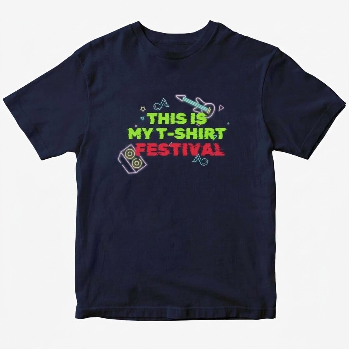 Personalisiertes Baumwoll-T-Shirt mit Aufdruck – Festival-T-Shirt