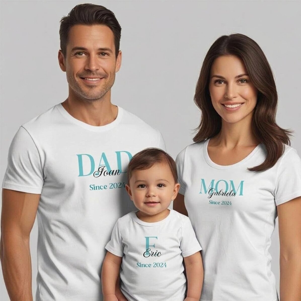 Baumwoll-T-Shirt für Kinder/Erwachsene mit individuellem Aufdruck – Family