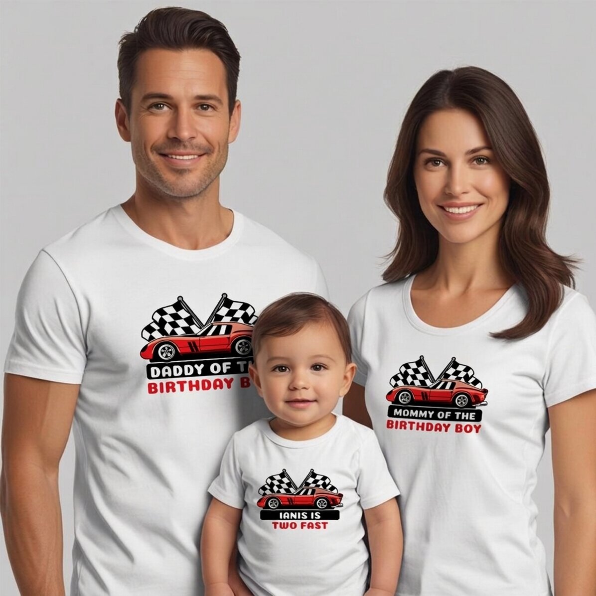 Personalisiertes Baumwoll-T-Shirt für Kinder/Erwachsene – Geburtstag