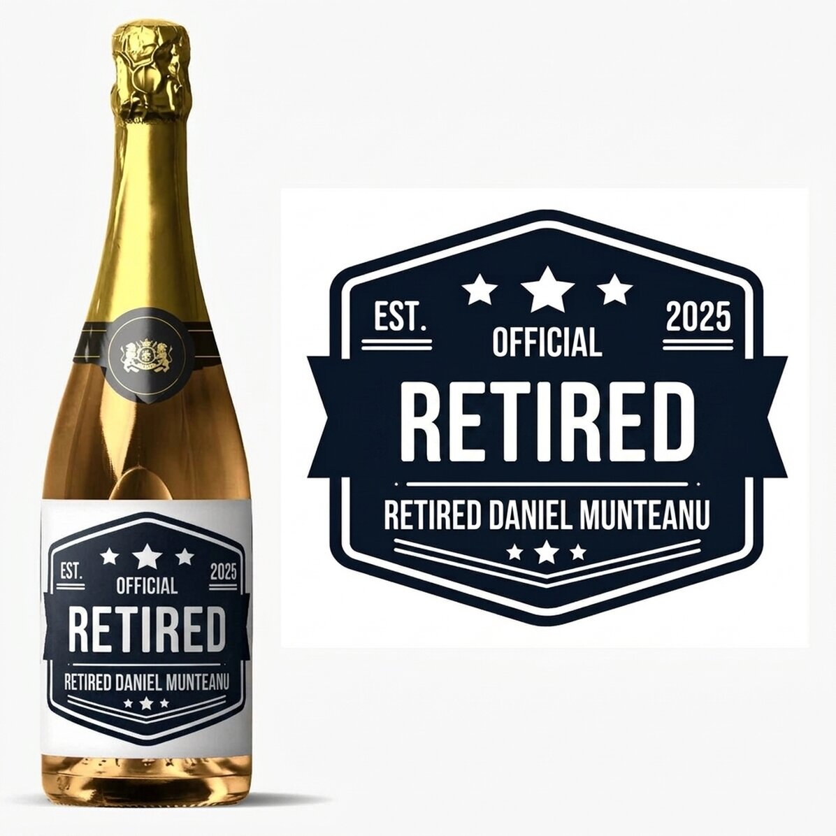 Personalisierter Sekt mit Text – Pensionat