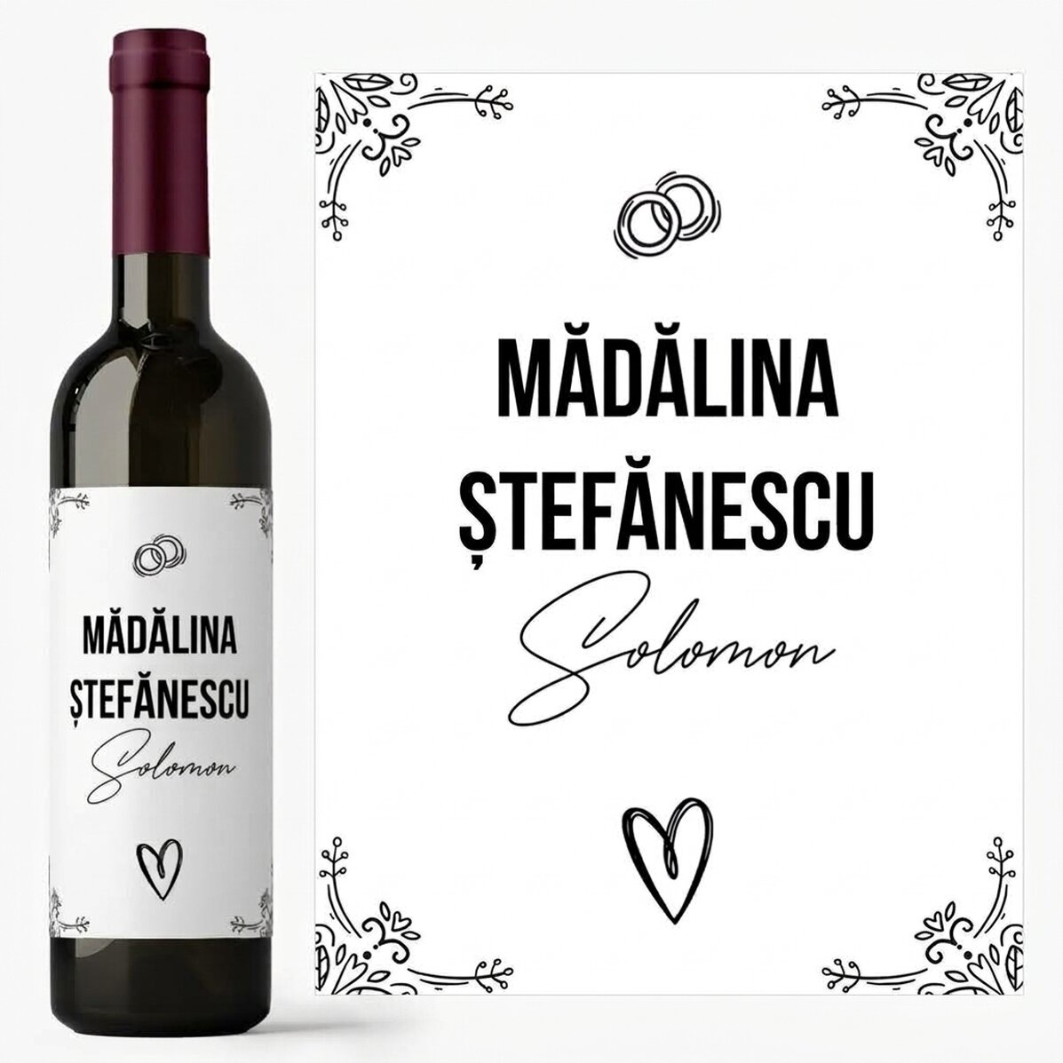 Wein mit persönlichem Namensaufdruck – Wedding Name