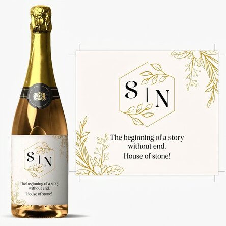 Personalisierter Sekt mit Widmung – Hochzeit