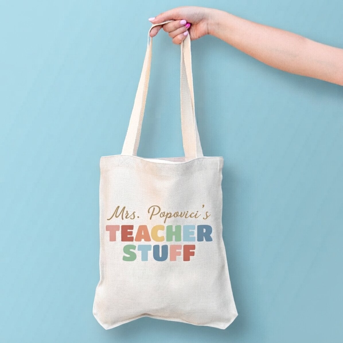 Personalisierte Tasche mit Aufdruck – Teacher
