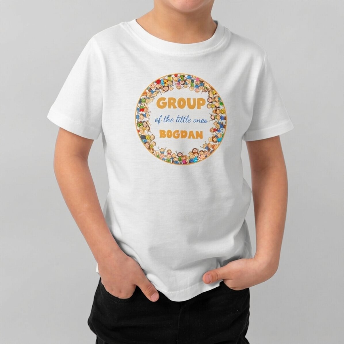 Personalisiertes Baumwoll-T-Shirt für Kinder mit Aufdruck – Copilasi