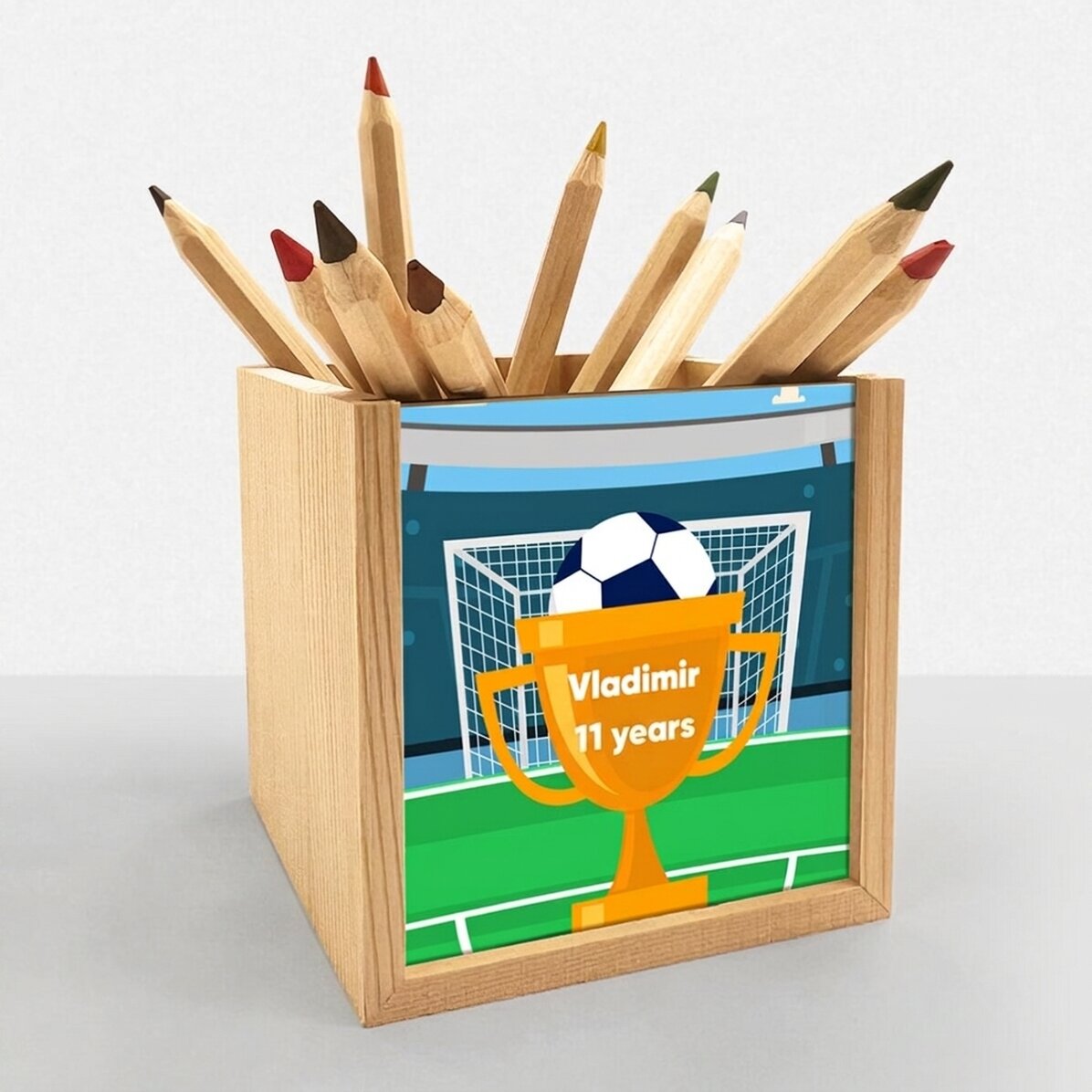 Personalisierter Stifthalter mit Text – Cupa