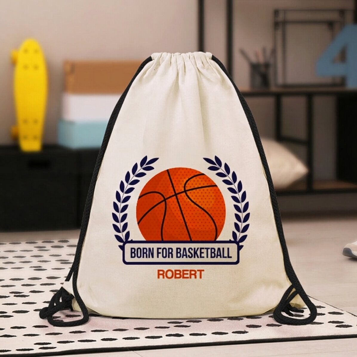Personalisierter Rucksack mit Aufdruck – Basketball