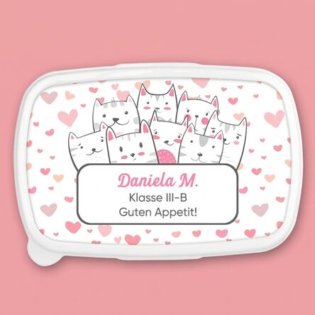 Lunchbox, personalisierte Auflaufform mit Text – Kitty