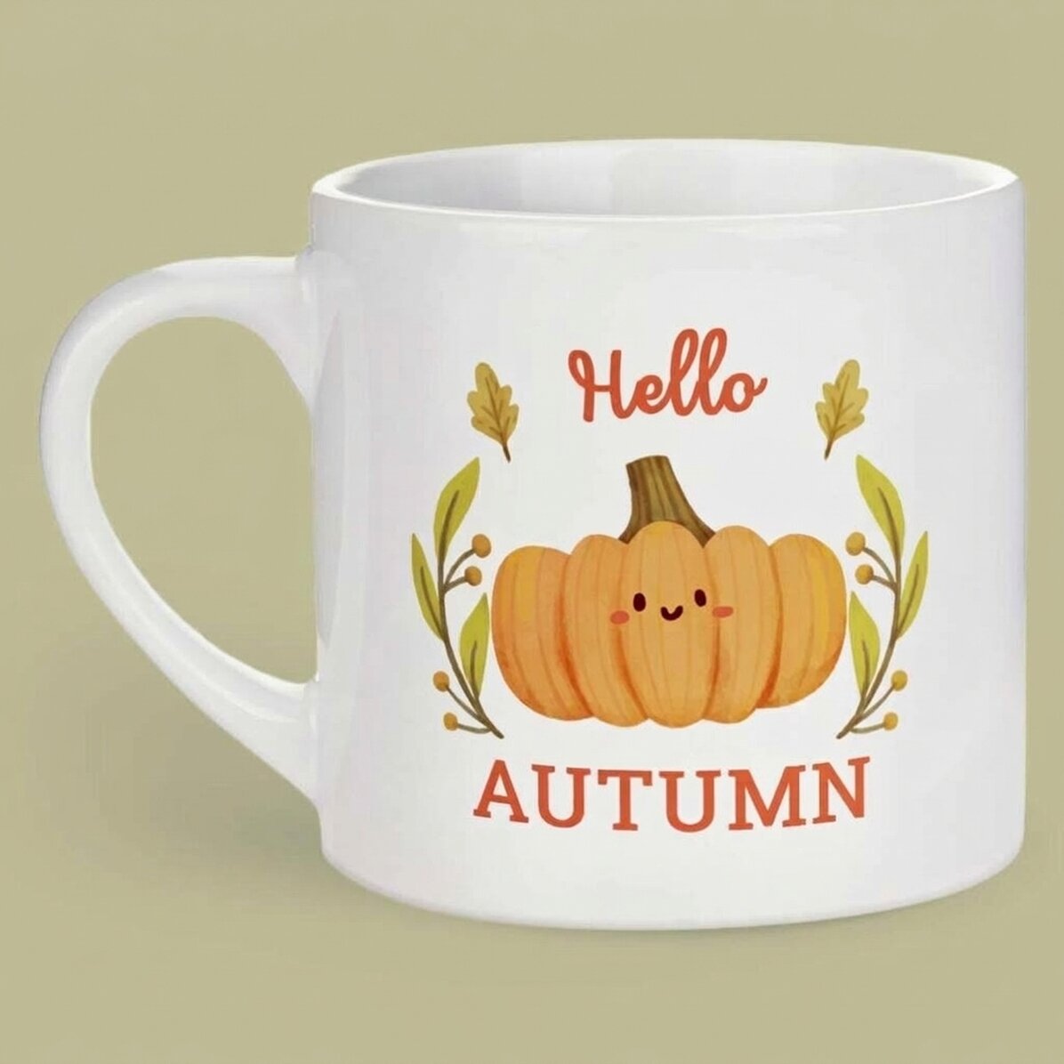 Personalisierte Espressotasse mit Aufdruck – Herbst