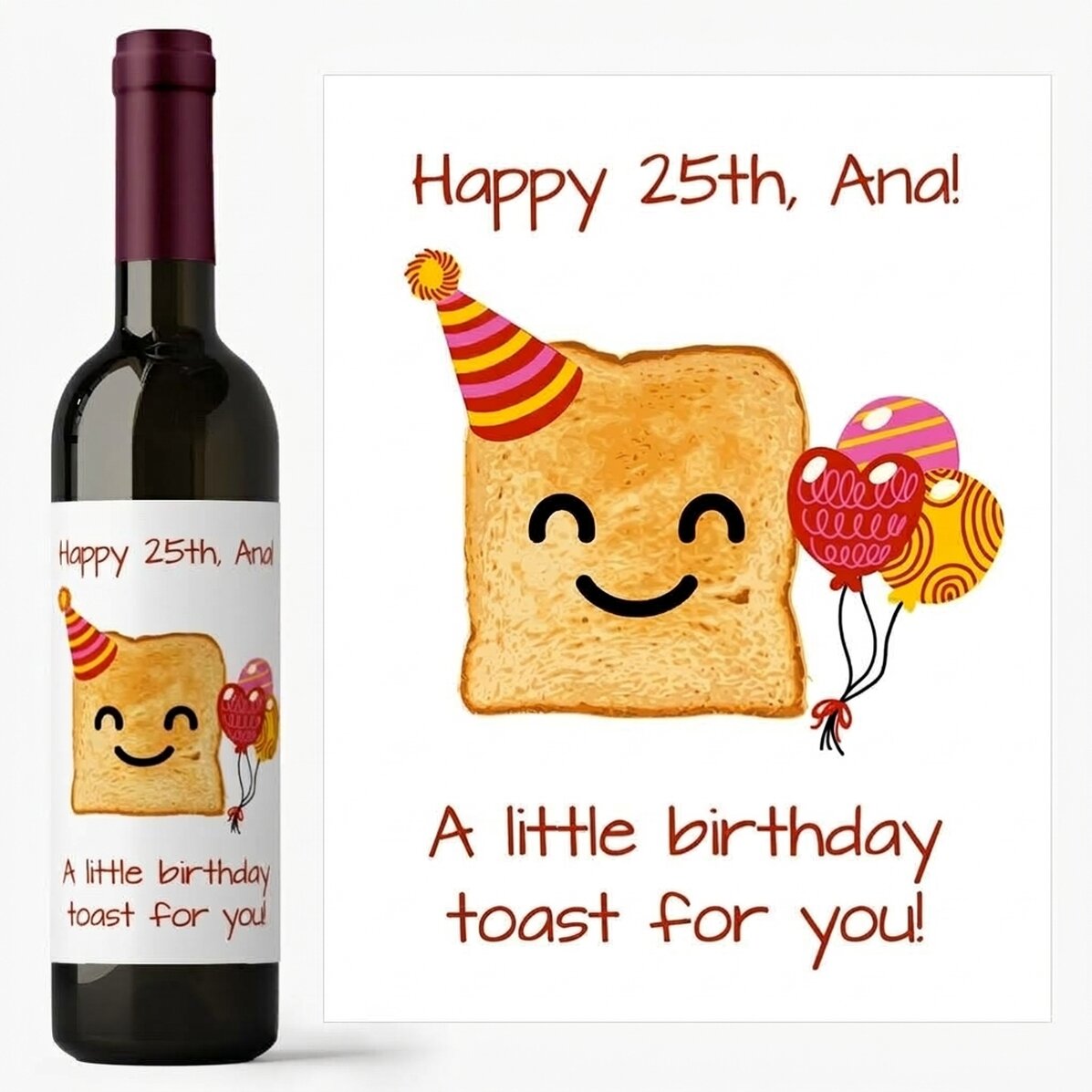 Wein mit individueller Beschriftung – A little toast