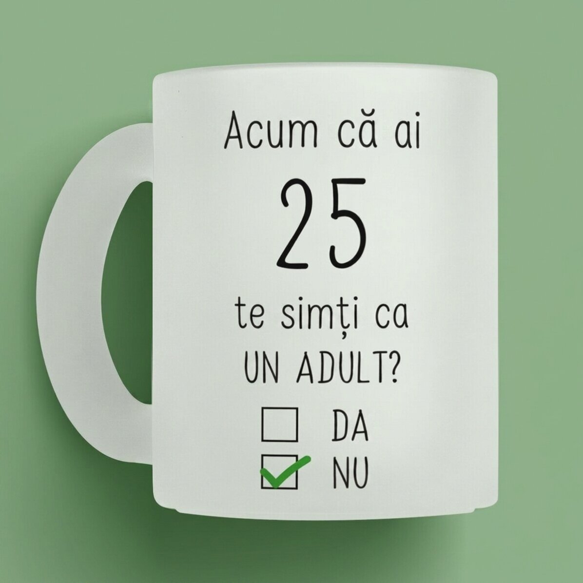 Personalisierte Tasse mit Botschaft – Geburtstag
