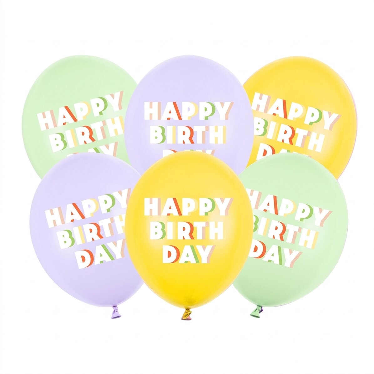 6er-Set Luftballons – Happy Birthday!