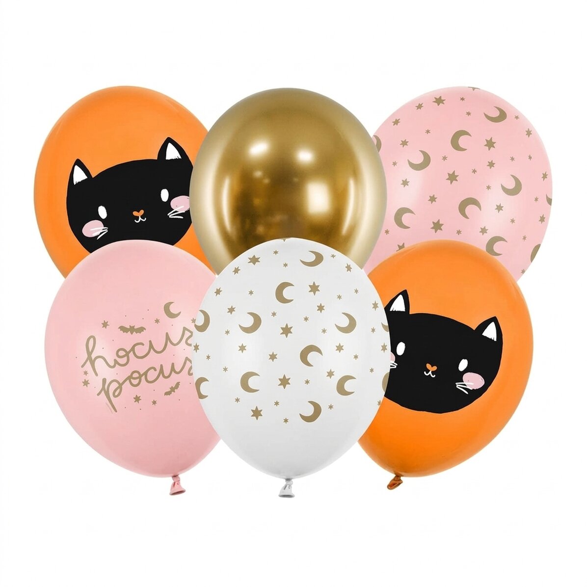 6er-Set Halloween-Luftballons – Hocus Pocus