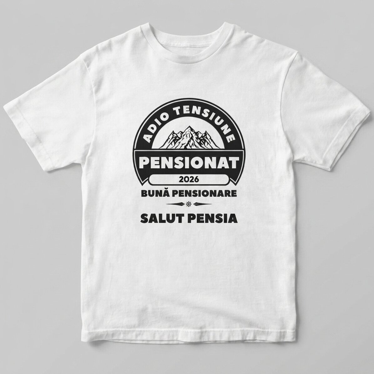 Personalisiertes Baumwoll-T-Shirt mit Aufdruck – Im Ruhestand