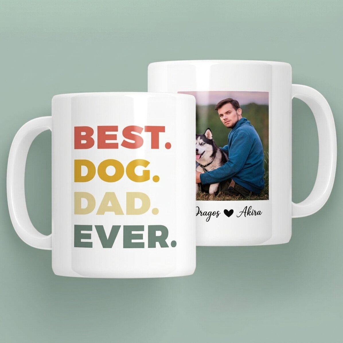 Personalisierte Tasse mit Foto und Text – Best