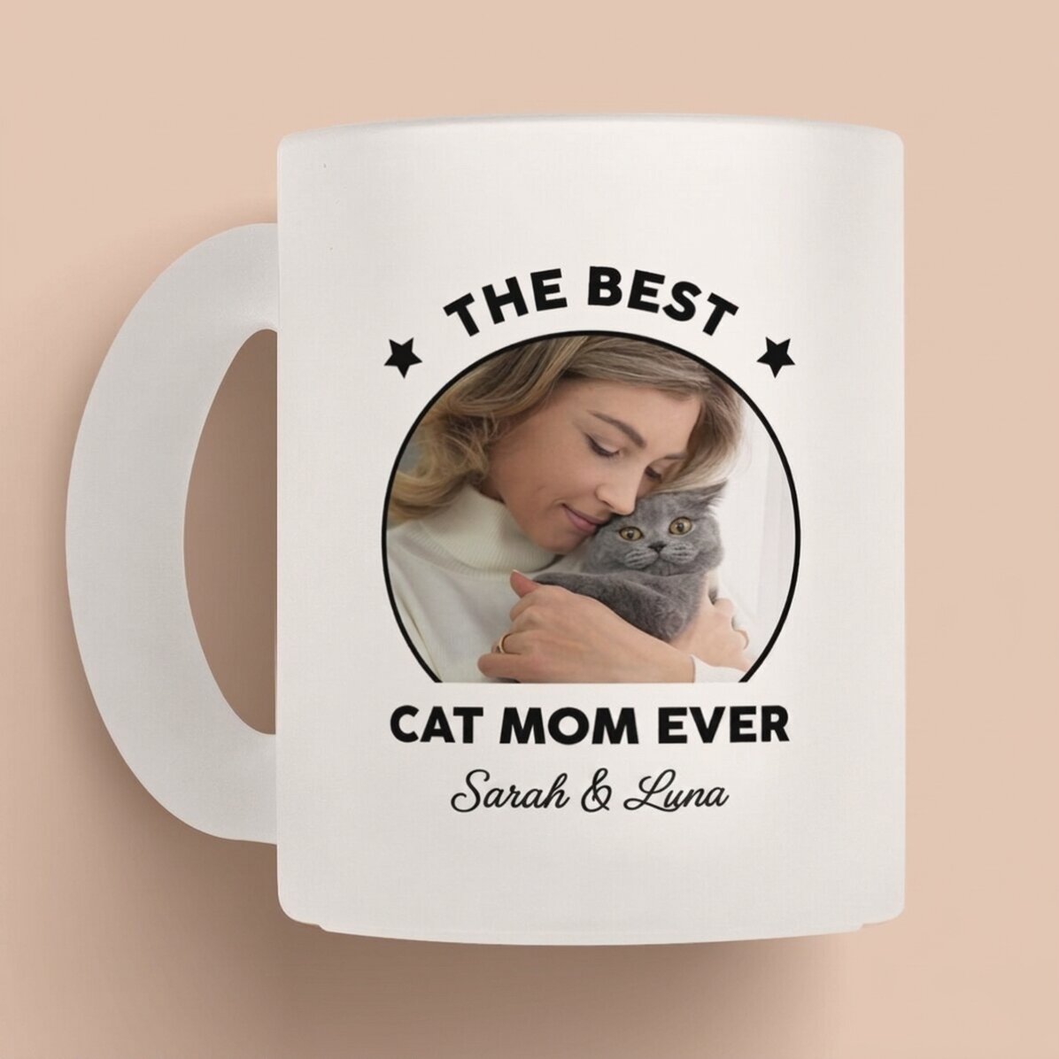 Personalisierte Tasse mit Foto und Botschaft – Best
