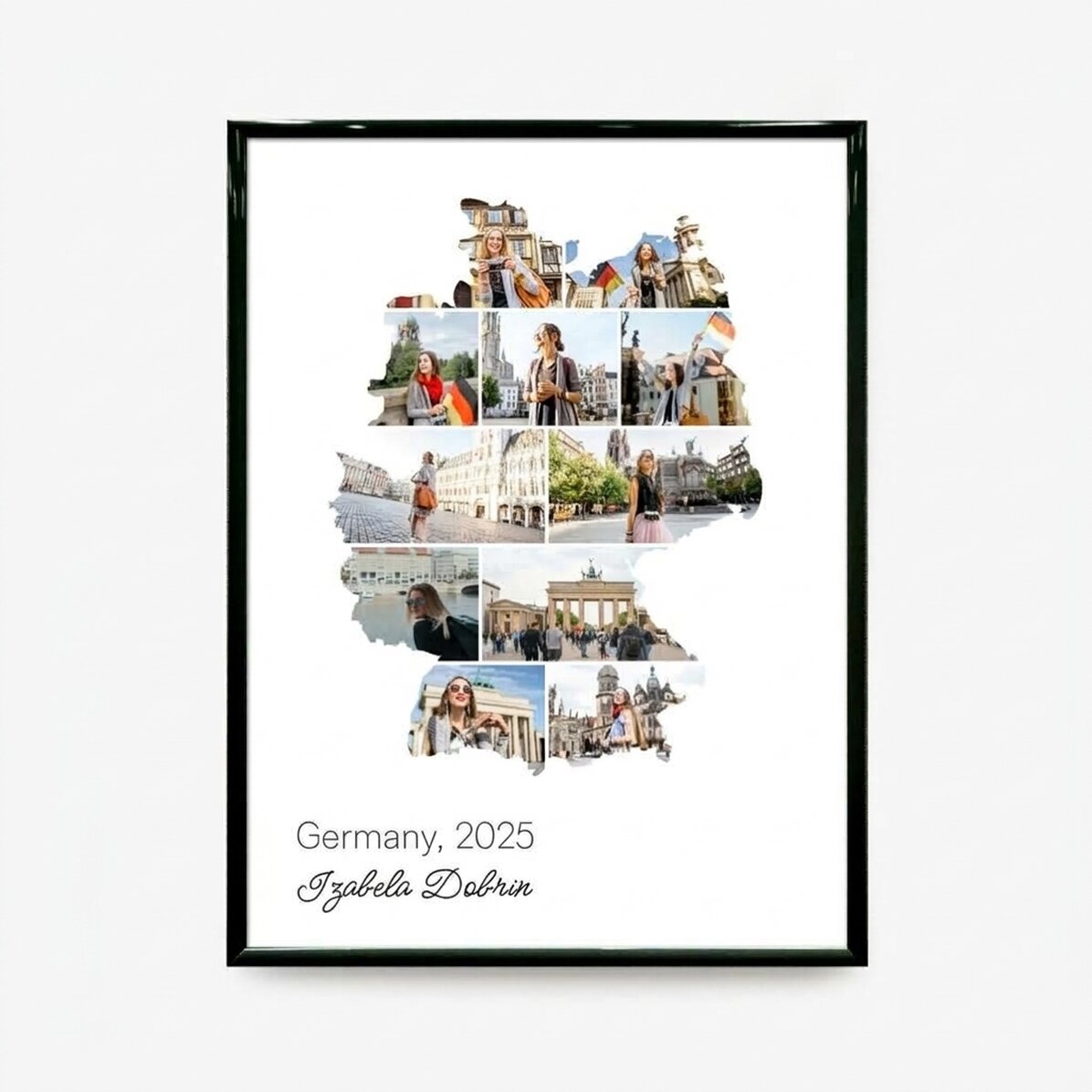 Individuell gestaltetes Bild mit 11 Fotos und Text – Deutschland