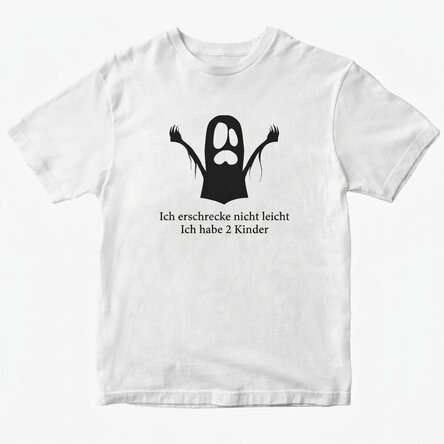 Personalisiertes Baumwoll-T-Shirt mit Aufdruck – Ghost