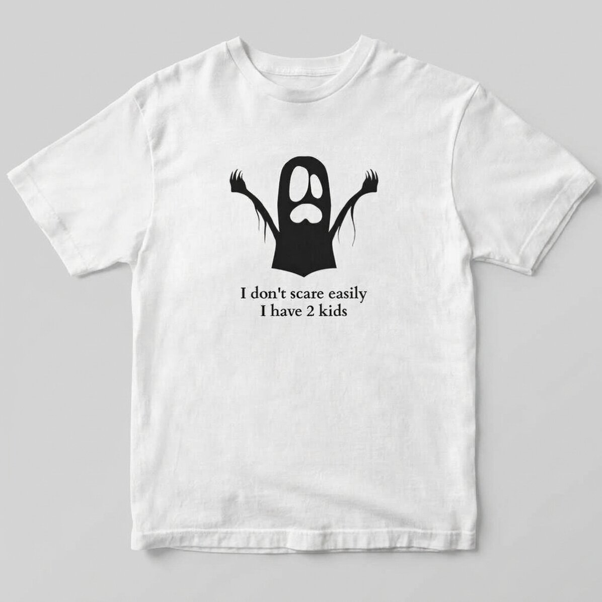 Personalisiertes Baumwoll-T-Shirt mit Aufdruck – Ghost