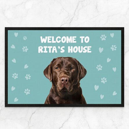 Personalised doormat with photo and text - Your pet