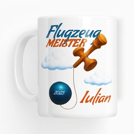 Personalisierte Tasse mit Text – Airplane Master
