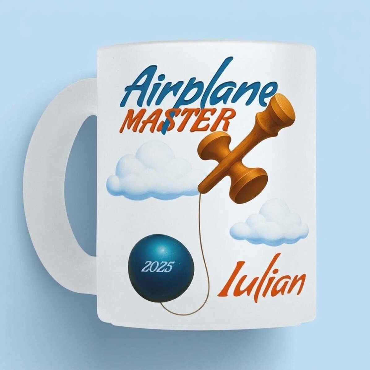 Personalisierte Tasse mit Text – Airplane Master