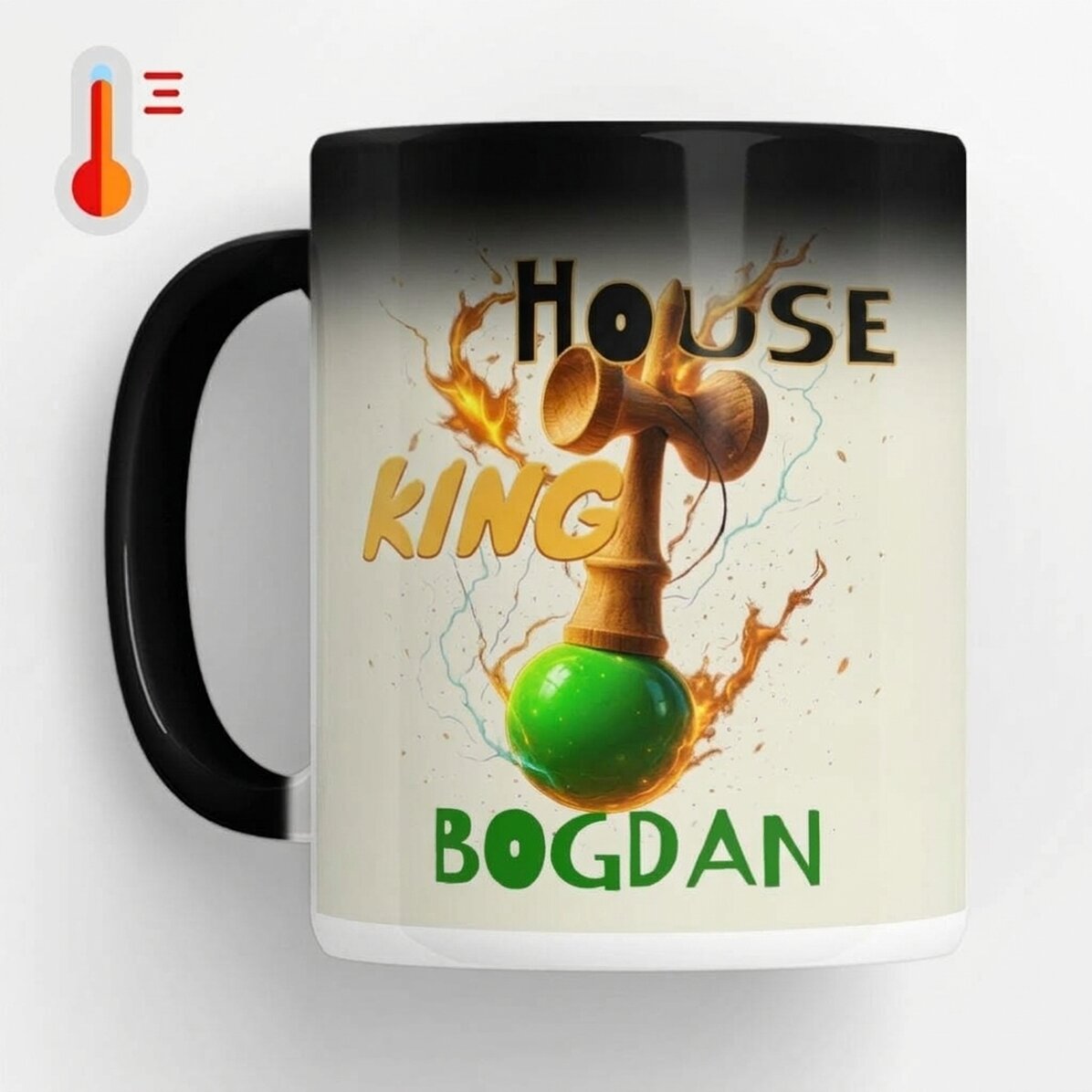 Personalisierte Thermobecher mit Text – Lighthouse King