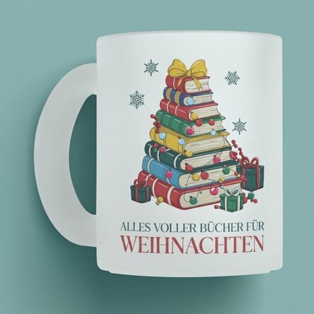Personalisierte Tasse mit Namen und Botschaft – Weihnachten