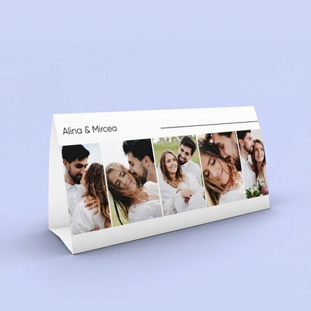 Personalisierter Tischkalender mit 5 Fotos und Text
