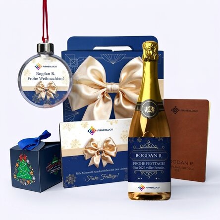 Geschenkbox – Premium mit personalisierten Weihnachtsartikeln mit Ihrem Logo und Ihrer Botschaft