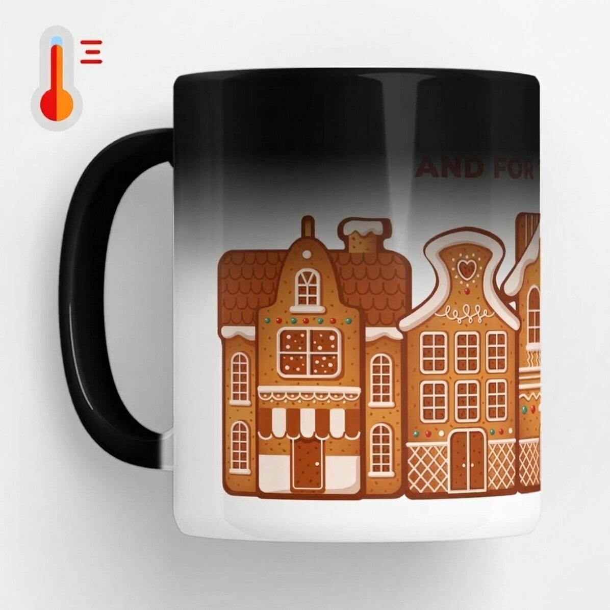 Personalisierte Thermobecher mit individueller Botschaft – Gingerbread