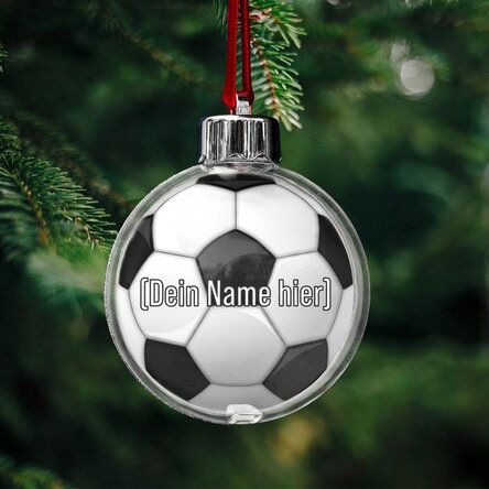 Personalisierter Globus mit Namen – Fußball