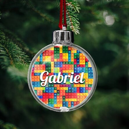 Personalisierter Globus mit Namen – Lego