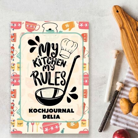 Personalisiertes Notizbuch mit Widmung – Cooking Journal