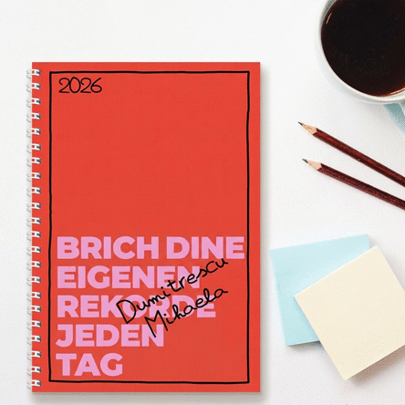 Personalisiertes Notizbuch mit Text – Fettdruck
