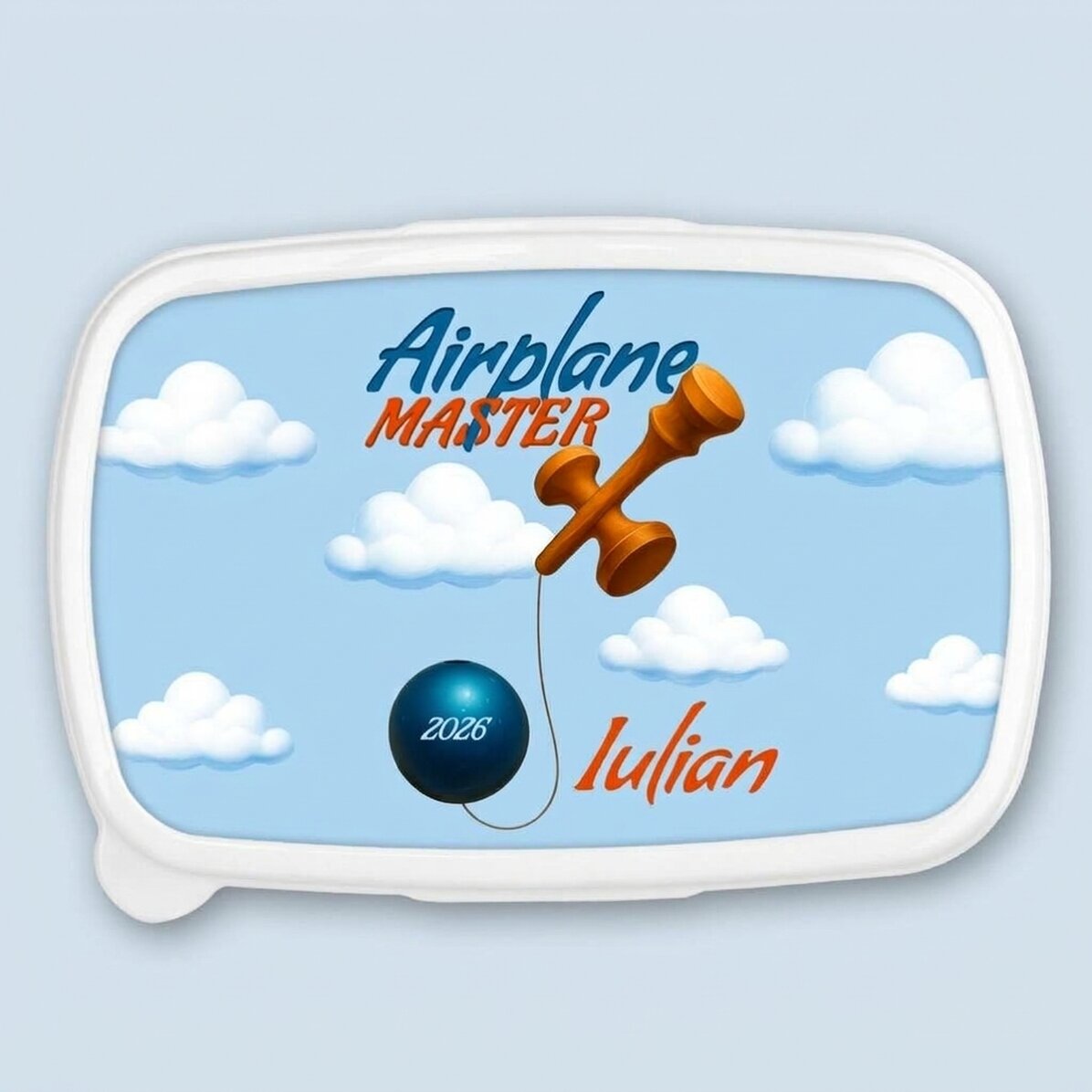 Lunchbox, personalisierte Auflaufform mit Text – Airplane Master