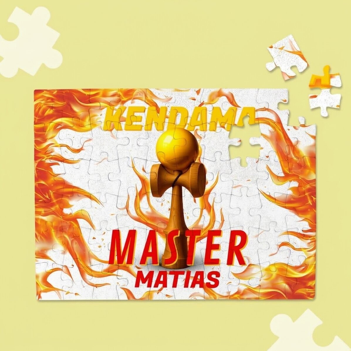 Individuell gestaltetes Puzzle für Kinder – Kendama Master