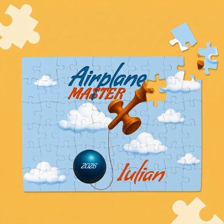 Individuell gestaltetes Puzzle für Kinder – Airplane Master