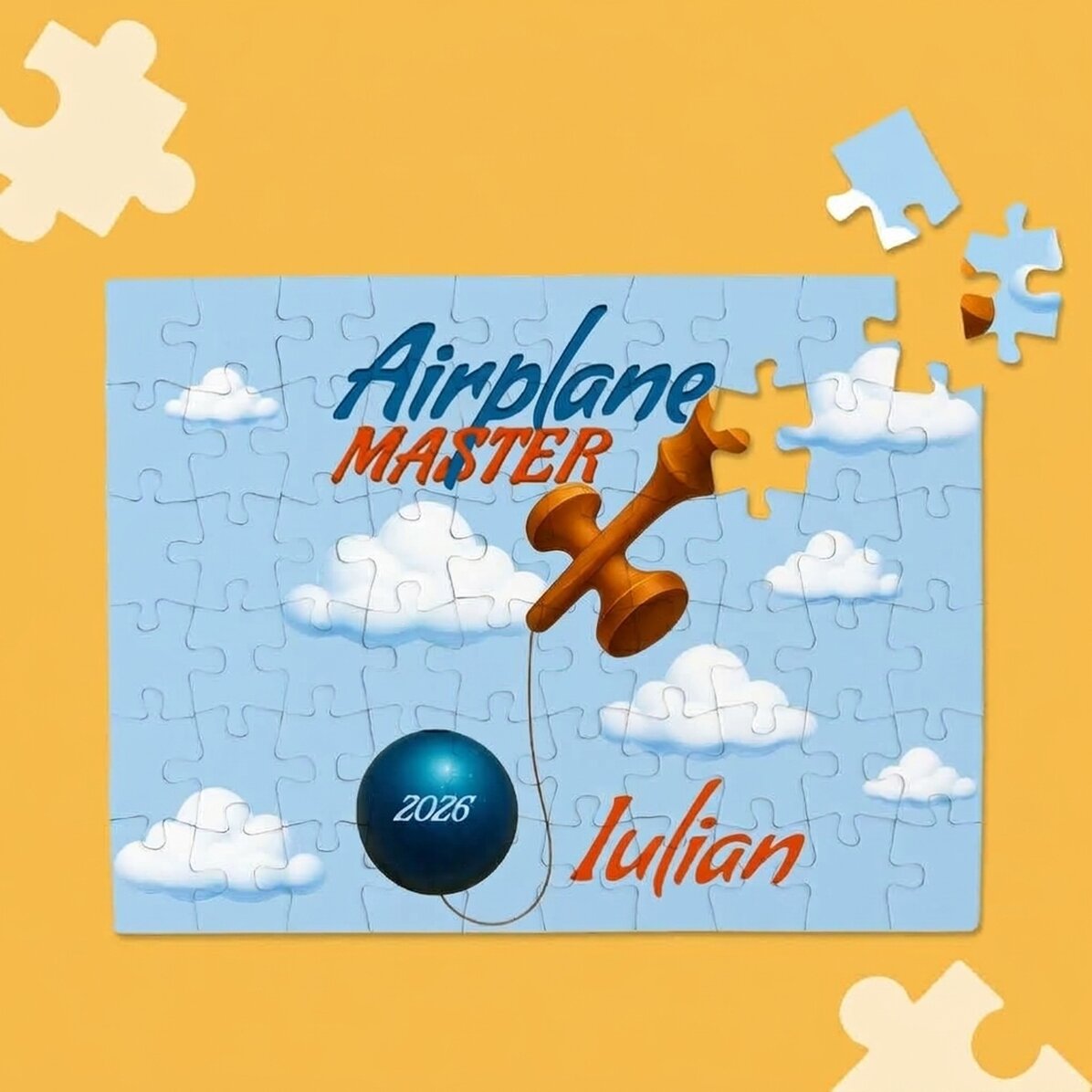 Individuell gestaltetes Puzzle für Kinder – Airplane Master