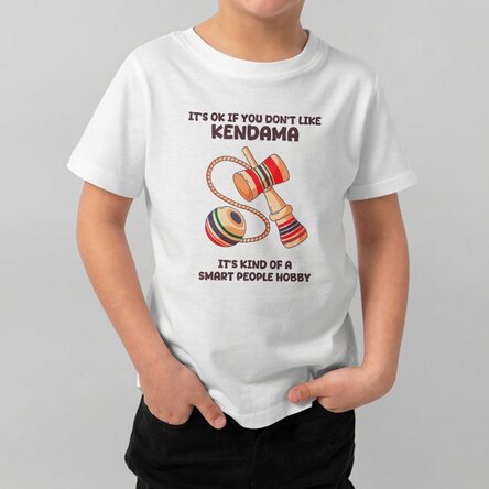Customised cotton T-shirt for children with text - Smart hobby