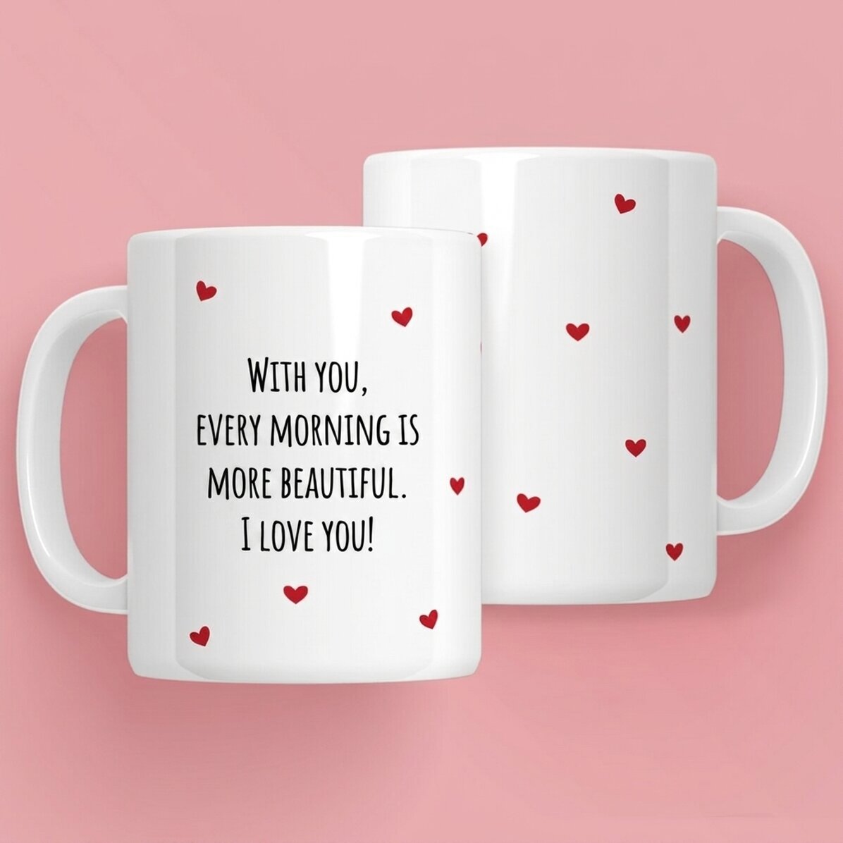 Personalisierte Tasse mit Aufdruck – Love