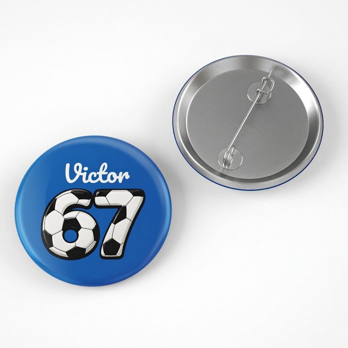 Personalisiertes Namensschild – 67 Six Seven Football