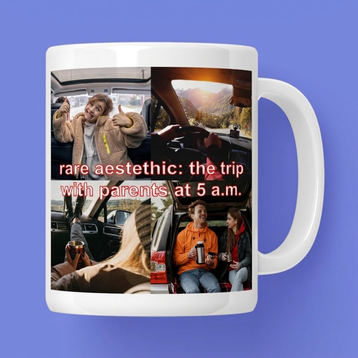 Personalisierte Tasse mit Fotos und Text – Rare Aesthetic