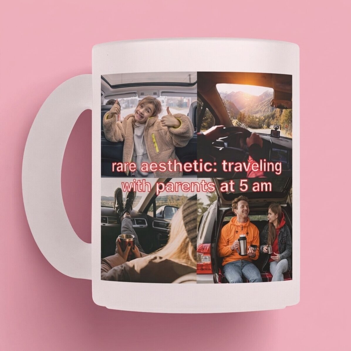 Personalisierte Tasse mit Fotos und Text – Rare Aesthetic