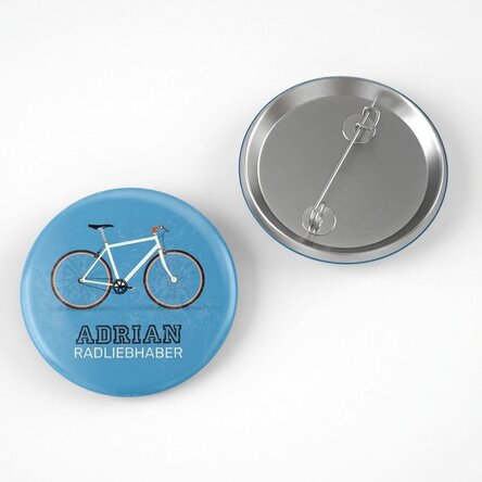 Personalisiertes Button mit Text – Bike Lover