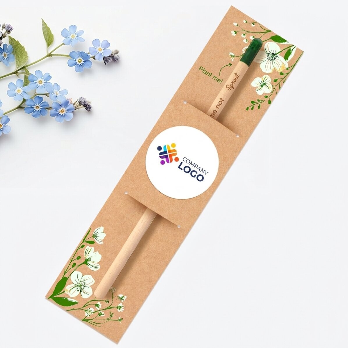 Personalisierter, pflanzbarer Bleistift mit Logo