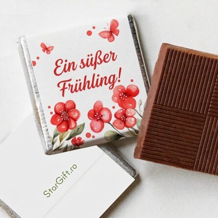 Personalisierte Mini-Schokolade mit Botschaft – Ein süßer Frühling