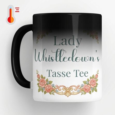 Personalisierte Zaubertasse mit Foto und Text – Bridgerton Aestethic