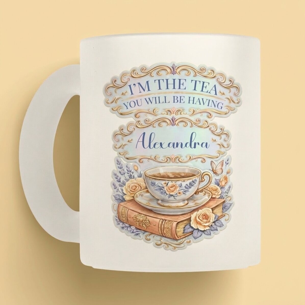 Personalisierte Tasse mit Text – „I