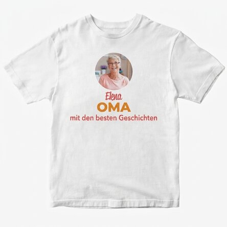 Bedrucktes Baumwoll-T-Shirt – Oma