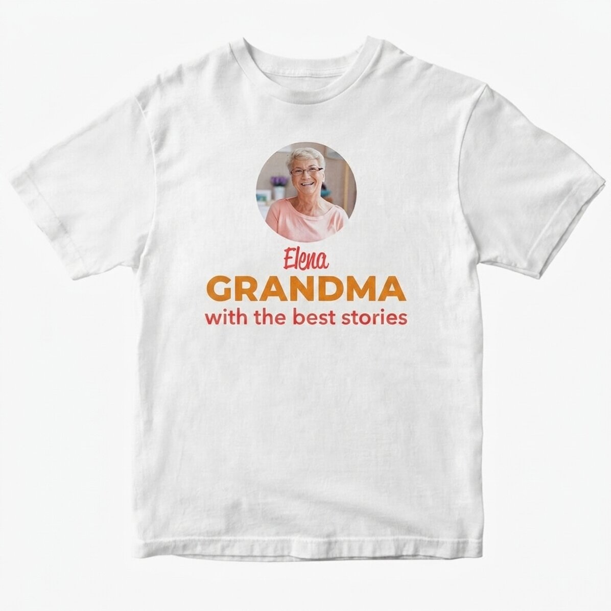 Bedrucktes Baumwoll-T-Shirt – Oma